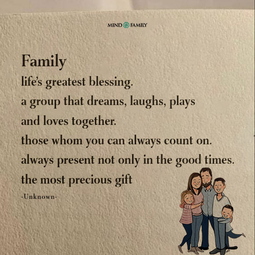 Family: Life’s greatest blessing