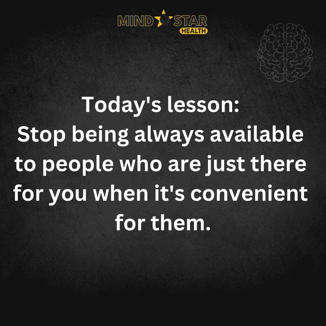 Stop being always available