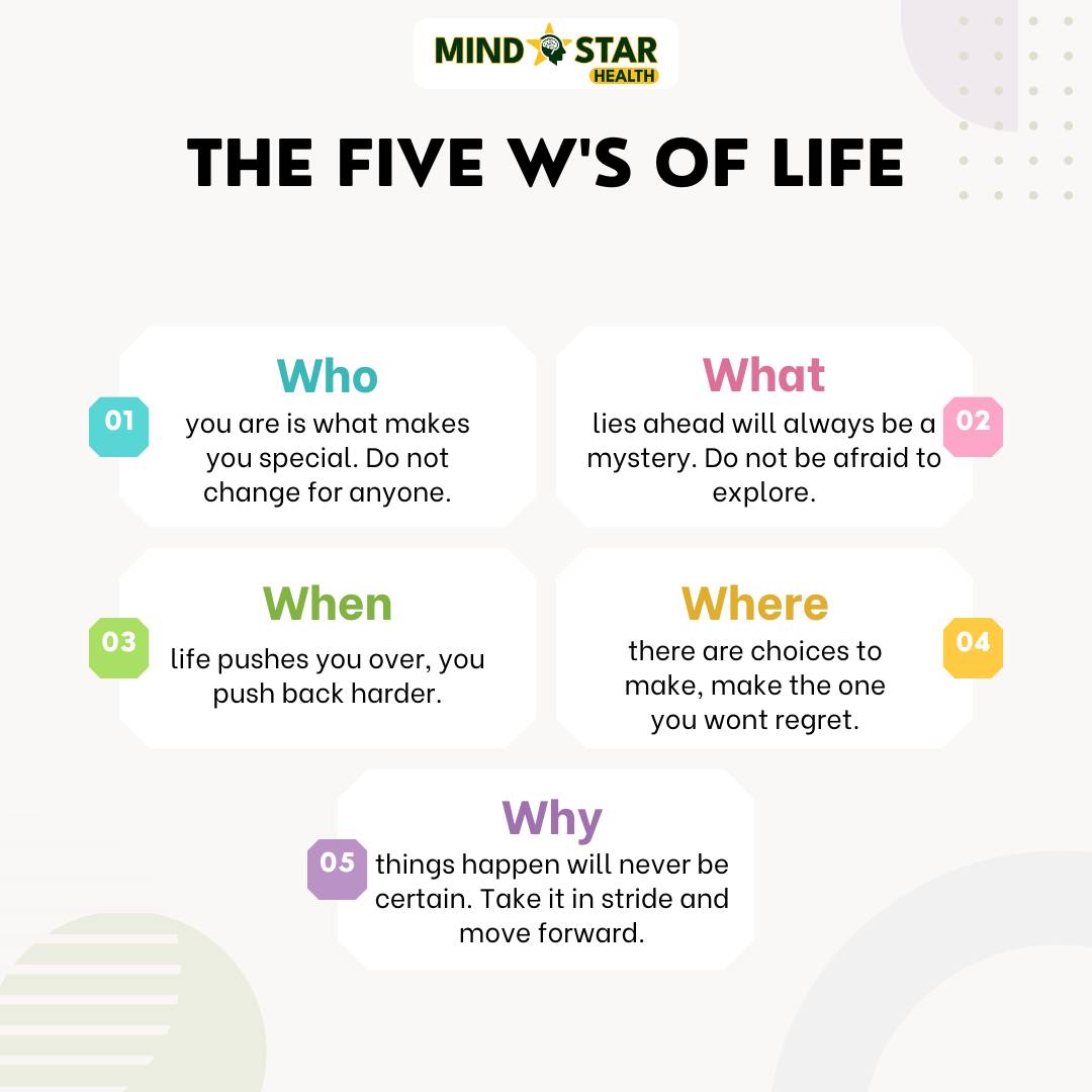 The Five w’s of life
