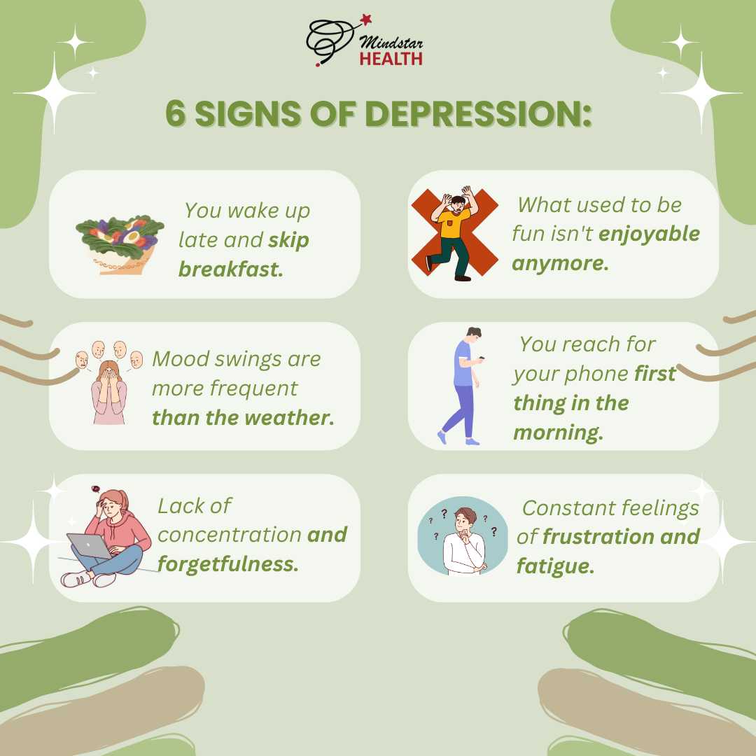6 signs of depression
