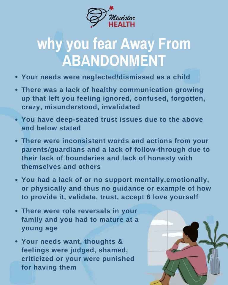 Why you fear away from abandonment?